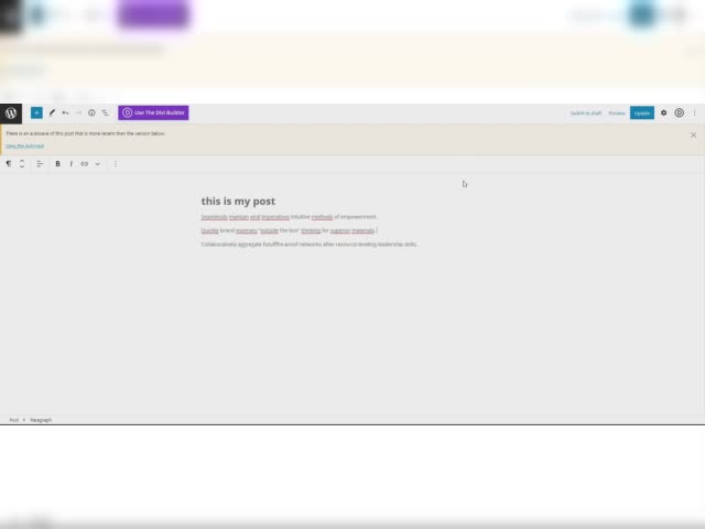 Divi issue