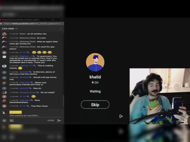 NOT Omegle EP#9 ~ Reviewing Weird Live Video-Chat Phone Apps 07_11_2021.avi