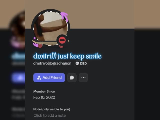 Discord user in Russia