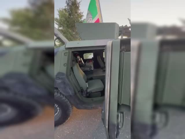 The captured American Z-HMMWV