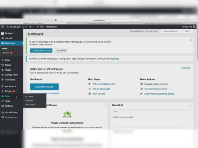5. Navigate the WordPress Dashboard.mp4