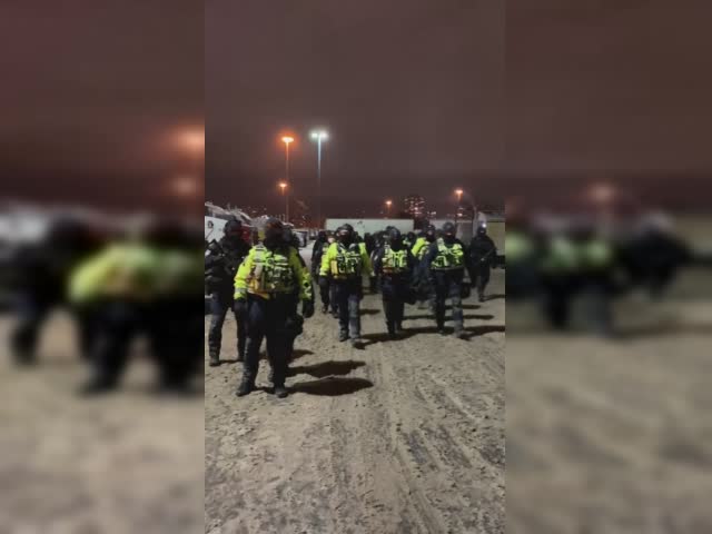 Police move in to steal truckers fuel