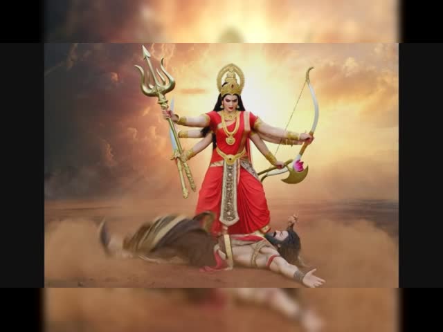 Goddess durga fights