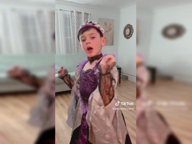 Boy in a dress