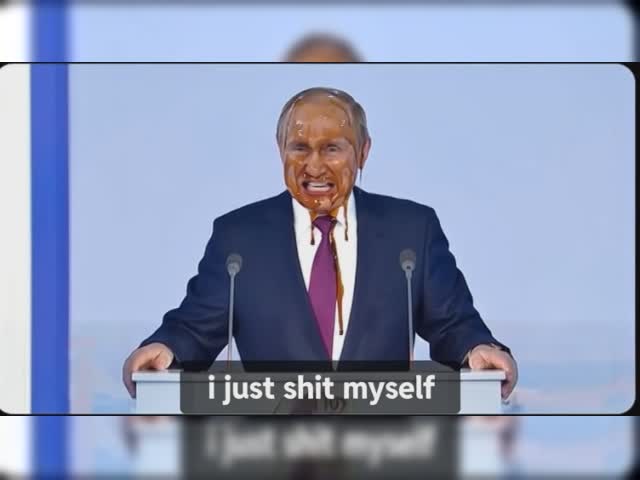 Putin covere in feces