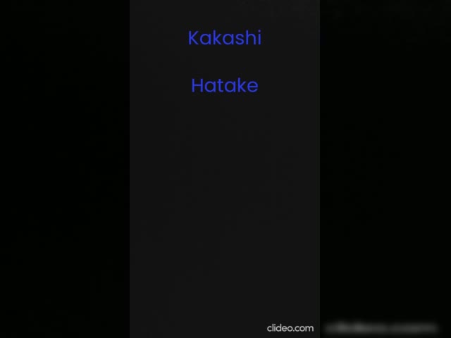 Kakashi Hatake Edit