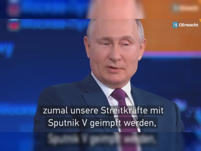 Putin Geimpft und Geboostert