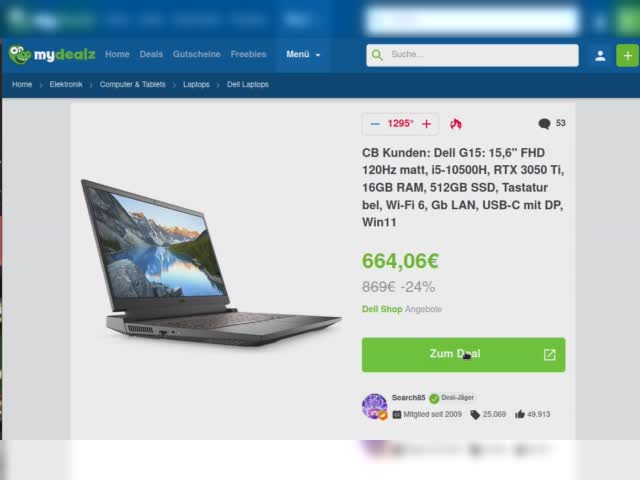mydealz tracker